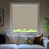 CHICOLOGY Blackout Custom Roller Shades, Cordless Blinds, Window Shades for Home, Roller Window Shades,Window Treatments, Door Blinds, Blackout Shades, Sand Textured (Fringe), 30" W X 64" H view 1