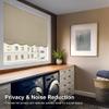 CHICOLOGY Blackout Custom Roller Shades, Cordless Blinds, Window Shades for Home, Roller Window Shades,Window Treatments, Door Blinds, Blackout Shades, Sand Textured (Fringe), 30" W X 64" H view 2