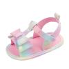 CsgrFagr Infant Girls Single Shoes Bow Tie First Walkers Shoes Toddler Sandals Princess Shoes Toddler Boy Fuzzy Socks (Pink, 5.5 Toddler) view 1