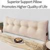 EORNOW Headboard Pillow, Triangular Bedside Cushion/Large Backrest Pillows, Bed/Sofa Triangular Reading Pillow Long Cushions with Removable Cover (Color : Light Beige, Size : 180 * 20 * 50cm) view 2