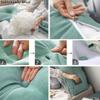 EORNOW Headboard Pillow, Triangular Bedside Cushion/Large Backrest Pillows, Bed/Sofa Triangular Reading Pillow Long Cushions with Removable Cover (Color : Light Beige, Size : 180 * 20 * 50cm) view 3