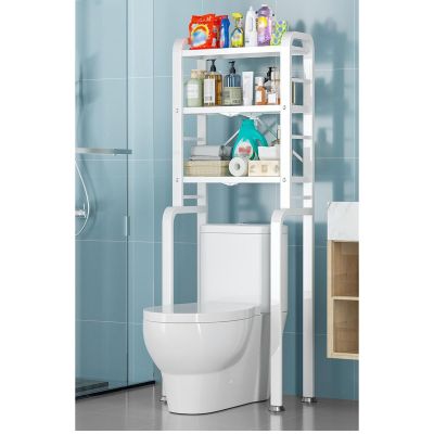 HASMI Toilet Racks That Go Over The Toilet, Bathroom Storage Over The Toilet, Freestanding Toilet Shelf Space Saver Rack Stand for Laundry Room, Balcony
