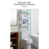 HASMI Bathroom Storage Over The Toilet, Toilet Shelf Organizer Cabinet, Fit Most Toilets, Space-Saving, Easy Assembly view 4