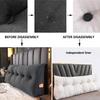 Queen Triangular Reading Wedge Pillow, Recliner Headboard Back Cushion Headboard Pillow Wedge Reading Pillow Gap Filler Triangular Cushion Waist Positioning Upholstery ( Color : Pink , Size : 31.5inch view 4