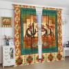 Kokopelli Blackout Curtains, Southwestern Native Window Drapes, Aztec Ethnic Print Pattern Thermal Insulation Window Treatments for Living Room Bedroom Kitchen Office 52x84in view 4