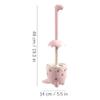 POCHY Creative Toilet Brush Plastic Floor Compact Toilet Cleaner Brush and Stand, Cute Toilet Bowl Brush Animal Toilet Scrubber view 2