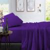AHJ Beddings Queen Size 8 Piece Bed in a Bag - 500GSM Comforter Set with 15 inch Deep Fitted, Flat, Bed Skirt, Pillowcases & Shams, 600 Thread Count, Egyptian Cotton, Purple view 2