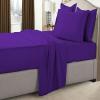 AHJ Beddings Queen Size 8 Piece Bed in a Bag - 500GSM Comforter Set with 15 inch Deep Fitted, Flat, Bed Skirt, Pillowcases & Shams, 600 Thread Count, Egyptian Cotton, Purple view 3