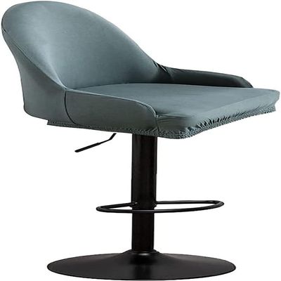 LUXRUB Swivel Bar Stool Chair Cover with Arms Set of 1/2/4/6, Curved Back Chair Slipcovers Counter Stool Pub Stretch Chair Cover for Short Back Chair Swivel Chair (Color : 05, Size : 4PCS)