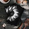 Abstract Floral Kitchen Towel Absorbent Dish Towels Black White Art Blossom Sunflower 3 Pack Soft Reusable Hand Towel Washing Cloths, Quick Drying Hanging Terry for Home Cleaning Aesthetic Plant view 2