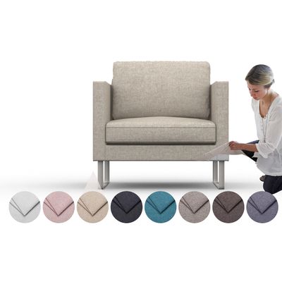 comfortly | Cover for Mellby Armchair, Replacement Slipcover, Heavy Duty 3 pcs Cover, Pets and Stain Proof Durable Nano-Tech Fabric, Easy to Clean & Replace (Cashmere Blends - Beige)