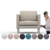 comfortly | Cover for Mellby Armchair, Replacement Slipcover, Heavy Duty 3 pcs Cover, Pets and Stain Proof Durable Nano-Tech Fabric, Easy to Clean & Replace (Cashmere Blends - Beige) view 1