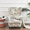 XMAYODS Wing Chair Slipcovers, 2 Piece Stretch Wingback Chair Cover Soft Armchair Covers Furniture Protector Cover with Elastic Bottom for Living Room Bedroom (Color : #43) view 2