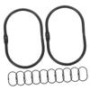 Zerodeko Bathroom Shower Curtain Rings Set of 12 Strong Metal Hooks Rustproof Sturdy and Easy to Use view 1