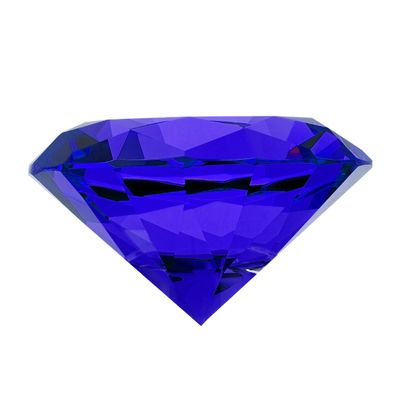 HXSCOO 100mm Crystal Large Diamond Romantic Colors Big Glass Diamond Party Decoration Home Decoration Ornaments Party (Color : Blue, Size : 100mm)