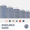 CozeCube Bath mats for Bathroom Non Slip, Fluffy Absorbent Microfiber Bath mat Washable, Aesthetic Bathroom Rugs, Long Navy Blue Bath mat, Navy Blue, 47" x 24" view 2