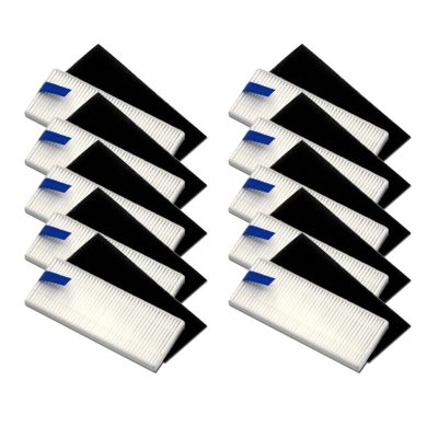 YAXRO Side Brush Filter HEPA Compatible with Tefal Rowenta Explorer 20 40 50 75 RG7687/RR7687WH Serie Smart Force Sweep X3 Robotic Vacuum Cleaner (Color : 10 HEPA)
