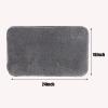 Extra Thick and Absorbent Non-Slip Soft Plush Shaggy Bath Carpet, Machine Wash Dry, Soft Fluffy Water Absorbent Fiber Bathroom Mat 24 x 16 Inches (Coffee) view 2