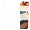 SHOWERORO Clear Acrylic Cutting Board Template with Handles Charcuterie Board Stencil Guide for Kitchen Use for Countertop Cutting Boards and Kitchen Projects view 2