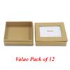 Expo International Value Pack of 12 Rectangular Photo Box-Small Tulle, Natural view 3