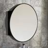 Bellaterra Home 8820-MC-BL Round Metal Frame Medicine Cabinet in Matte Black view 1