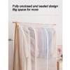 AoForce Clear Garment Rack Cover for Hanging Clothes, Breathable and Moisture-Proof, Dust-Proof and Wrinkle-Proof, Thickened Capacity, Suitable for Floor Hangers and Wardrobes(Size:90*B) view 2