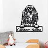LOVELYPOD Cocker Spaniel Dog Metal Sign, Personalized Cocker Spaniel Cut Metal Sign Dog Lover Metal Wall Art, Laser Cut Metal Signs Cocker Spaniel Dog, Gifts for Dog Mom, Dog Dad, Lover Dog view 2