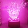Jinnwell 3D Rose Flower led Night Light Lamp Illusion Night Light 16 Color Changing Table Desk Decoration Lamps Gift Acrylic Flat ABS Base USB Cable Toy view 3