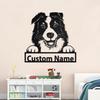 LOVELYPOD Border Collie Dog Metal Sign, Personalized Border Collie Cut Metal Sign, Dog Lover Metal Wall Art, Laser Cut Metal Signs Border Collie, Gifts for Dog Mom, Dog Dad, Lover Dog view 3