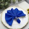 20 pcs 17-Inch Royal Blue Polyester Luncheon Napkins - for Wedding Party Reception Events Restaurant Kitchen Home view 1