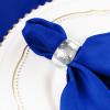 20 pcs 17-Inch Royal Blue Polyester Luncheon Napkins - for Wedding Party Reception Events Restaurant Kitchen Home view 4