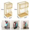 Fadiadem Metal Umbrella Holder Stand with Removable Drip Tray, Home/Commercial Creativity Walking Sticks Umbrella Racks, Umbrella Rack Organizer for Entryway Office Shopping Mall Hotel Industrial Use view 2