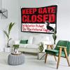 Abipuir Tapestries Keep Gate Closed No Matter What The Dachshund Say Tapestry Funny Kitchen Decor Things for Boys Room (Size : 75X100CM) view 2