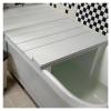 Bathtub Tray Folding Bathtub Insulation Cover Bathtub Tray, PVC Multifunction Insulation Cover Shutter Bath Lid for Phone Tablet Bracket, Dustproof Bath Shelf for Luxury Spa Or Reading Multifunctional view 1