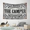 Abipuir Man Cave Decorations What Happens At The Camper Stays At The Camper Tapestry Bar Man Cave Decor Men Decor (Size : 75X92CM) view 4