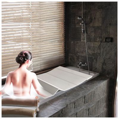 Bathtub Tray PVC Bathtub Tray Bathtub Insulation Cover, 0.6cm Thickness Folding Dust Board Bathtub Insulation Cover Bathtub Accessories, Shutter Bath Lid Bath Tub Accessories, 22 Size Multifunctional