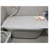 Bathtub Tray Folding PVC Bathtub Tray Bathtub Cover, Dust-Proof Heat-Resistant Insulation Cover Shutter Bath Lid for Most Standard Sized Bathtubs, Thickened 0.6cm, Bearing 5kg Multifunctional (Color view 1