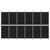CUMYZO 6-Panel Room Divider Black 118.1"x70.9" Fabric 6.15kg/13.53lb view 3