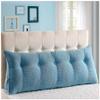 EORNOW Triangular Headboard Pillow/Bedside Cushion, Bed Sofa Long Reading Pillow with Detachable Zipper, Removable and Washable Large Bedrest Throw Pillows (Color : Sky Blue, Size : 100cm/39.3inch) view 1