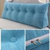 EORNOW Triangular Headboard Pillow/Bedside Cushion, Bed Sofa Long Reading Pillow with Detachable Zipper, Removable and Washable Large Bedrest Throw Pillows (Color : Sky Blue, Size : 100cm/39.3inch) view 2