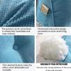EORNOW Triangular Headboard Pillow/Bedside Cushion, Bed Sofa Long Reading Pillow with Detachable Zipper, Removable and Washable Large Bedrest Throw Pillows (Color : Sky Blue, Size : 100cm/39.3inch) view 4