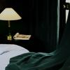 100% Linen Curtains Semi-Blackout Window Curtains 108 Inch 1 Pannels for Living Room, Light Filtering Semi Sheer Farmhouse Boho Curtain for Bedroom,Green (Pinch Pleated Curtains, 120"W x 108"L) view 3