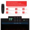 Tangkula 23-Inch Infrared Quartz Electric Fireplace Insert with Remote Control, 1500W Recessed Fireplace Heater with Thermostat, Overheat Protection, 8H Timer, 6 Flame Settings, 5 Flame Brightness view 4