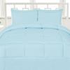 WegaLinen 3 Piece Luxurious Down Alternative Soft Solid Color Oversized King Comforter Box Stitch Sky Blue Duvet Insert Oversized King (116'' x 98'') view 1