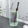 Katzowen Umbrella Stand Rack for Entryway Hallway Front Door, Elegant Blue Glass Umbrella Holder for Home Office Hotel, with Marble Base and Hooks, Capacity 12 Umbrellas view 3