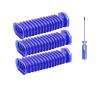 YAXRO Blue Hose Compatible with Dyson V6 V7 V8 V10 V11 Soft Velvet Roller Suction Hose Replacement Part Home Cleaning Vacuum Cleaner Accessories (Color : 3pcs) view 2