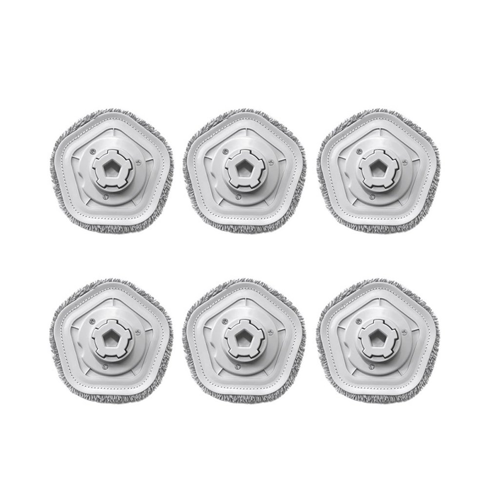 YAXRO Mop Pad Spare Parts Compatible with Dreame Bot W10 & W10 Pro Self-Cleaning Robot Vacuum and Mop Accessories Vacuum Cleaner Mop Cloth (Color : 6pcs)