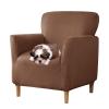 ZSDCGC Club Chair Slipcover Armchair Slipcover Removable Washable Armrest Sofa Cover Couch Covers Furniture Protector with Elastic Bottom (Color : Brown) view 1