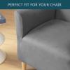 ZSDCGC Club Chair Slipcover Armchair Slipcover Removable Washable Armrest Sofa Cover Couch Covers Furniture Protector with Elastic Bottom (Color : Brown) view 3