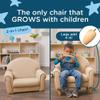 Children's Factory As We Grow Toddler Chair, Flexible Seating for Daycare or Preschool, Kids Reading Couch, Playroom Furniture, Buff view 3